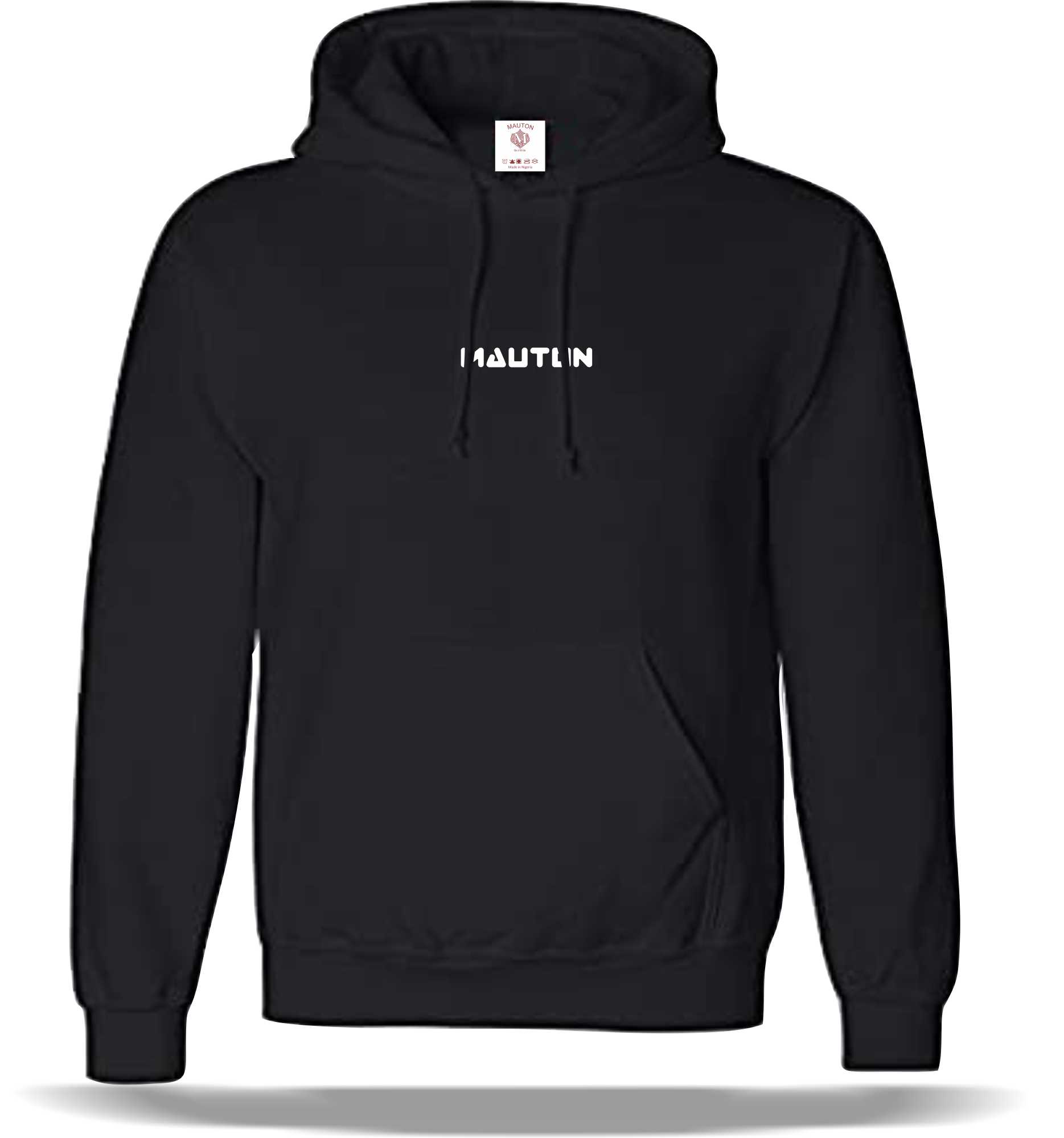 Unisex  Mauton Crested  Hoodie- Black