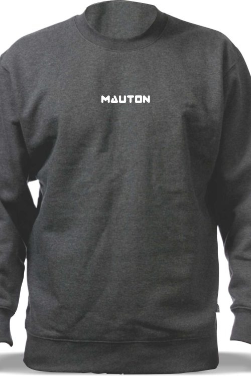 Unisex Mauton Crested Sweatshirt- Dark Grey