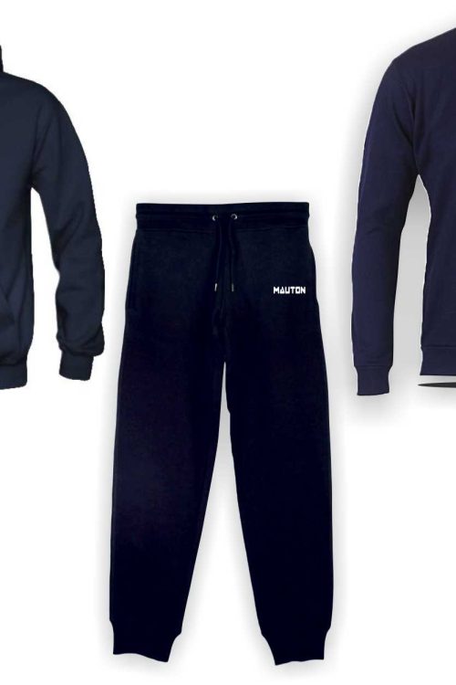 Unisex Mauton Crested (3-in-1) Hoodie, Joggers & Sweatshirt – Navy Blue