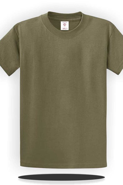 Unisex Plain Army Green Tshirt