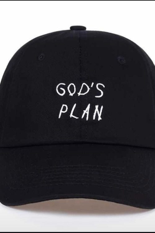 God’s Plan Facecap – Black