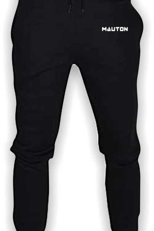 Unisex mauton crested joggers – Black