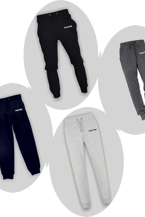 Unisex Mauton Crested (4-in-1) Joggers Set- Black, Navy Blue, Grey