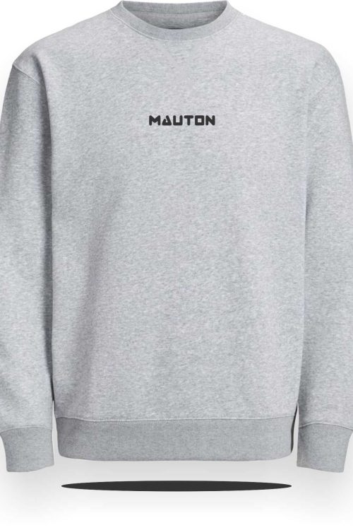 Unisex Mauton Crested  Sweatshirt – Grey